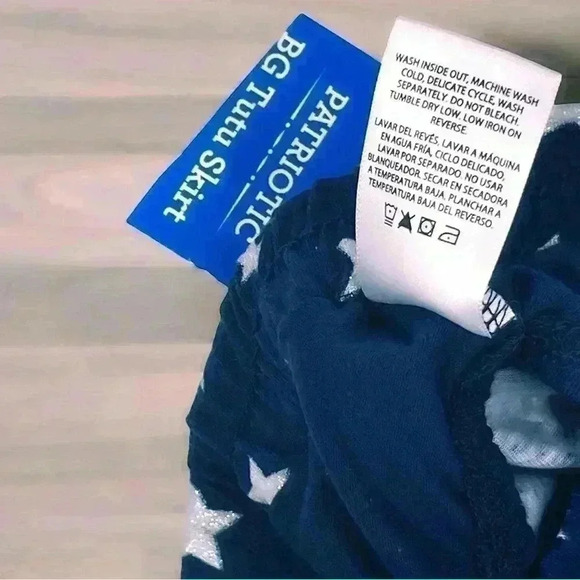 Infants Celebrate Patriotic Blue With White Stars 4th Of July Skirt 3-6M - Picture 4 of 6